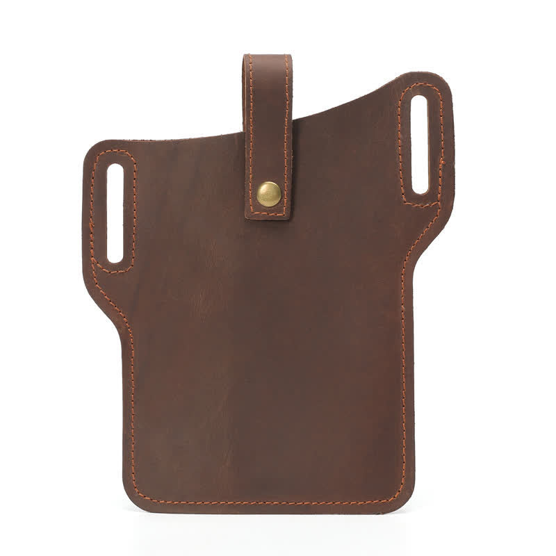 Retro Cell Phone Convenient Carry Leather Belt Bag - image 10