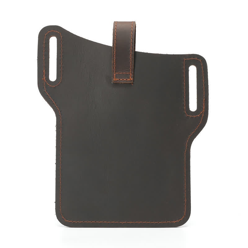 Retro Cell Phone Convenient Carry Leather Belt Bag - image 15