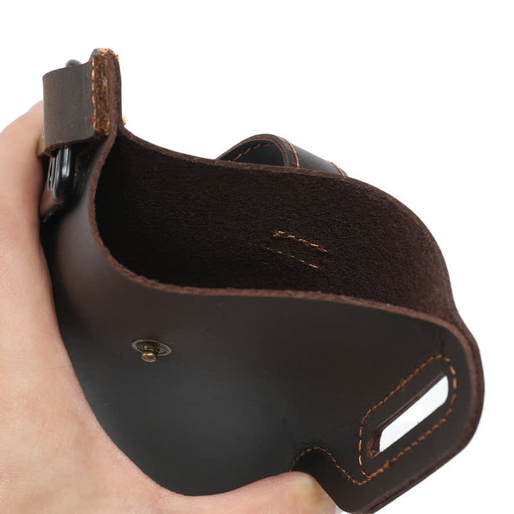 Retro Cell Phone Convenient Carry Leather Belt Bag - image 19