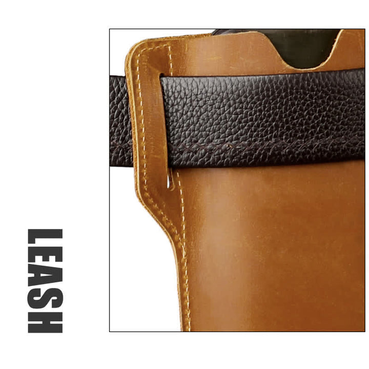 Outdoor Mobile Phone Holster Keychains Leather Belt Bag - image 8