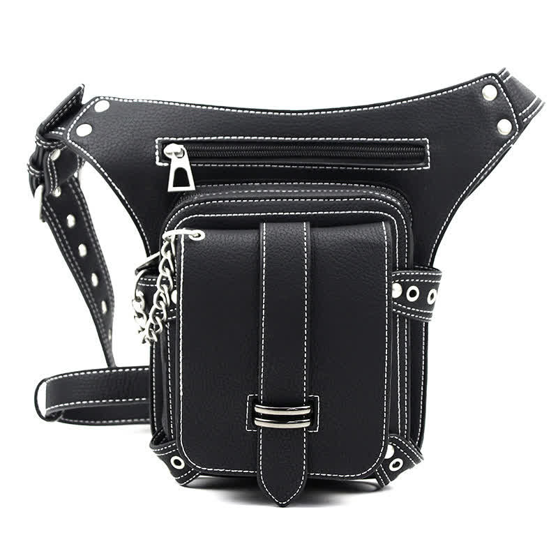Punk Steampunk Motorcycle Crossbody Waist Leg Bag - image 6