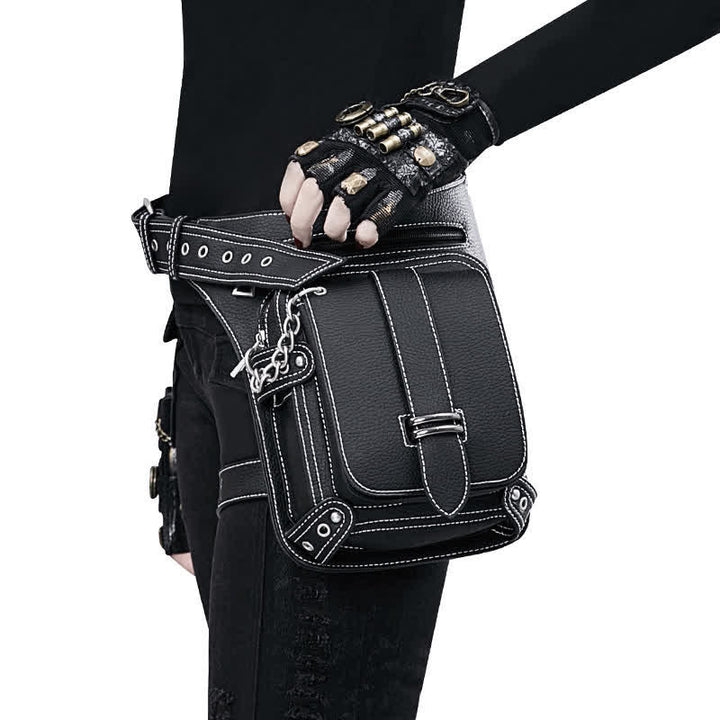 Punk Steampunk Motorcycle Crossbody Waist Leg Bag - image 3