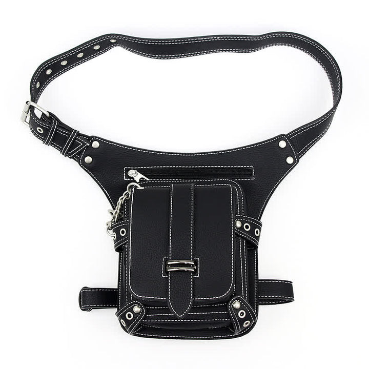 Punk Steampunk Motorcycle Crossbody Waist Leg Bag - image 1