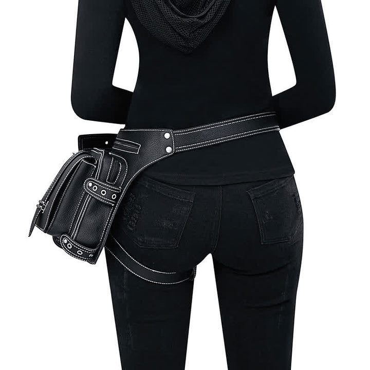 Punk Steampunk Motorcycle Crossbody Waist Leg Bag - image 2