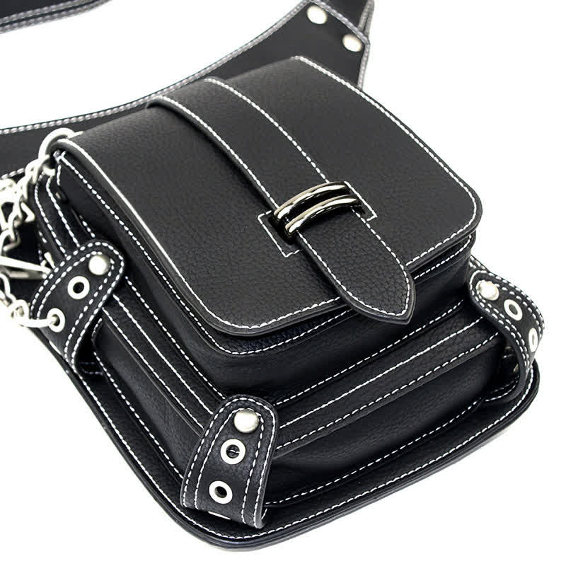 Punk Steampunk Motorcycle Crossbody Waist Leg Bag - image 8