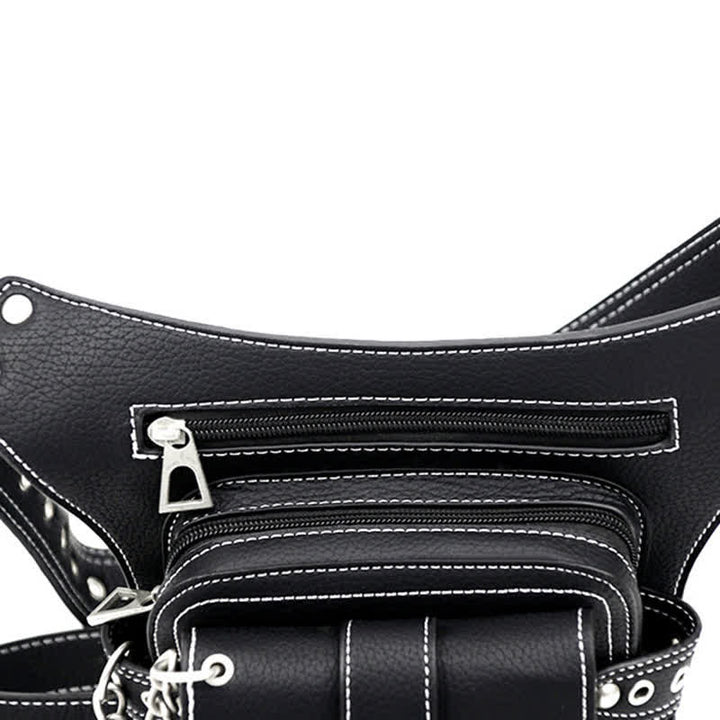 Punk Steampunk Motorcycle Crossbody Waist Leg Bag - image 9