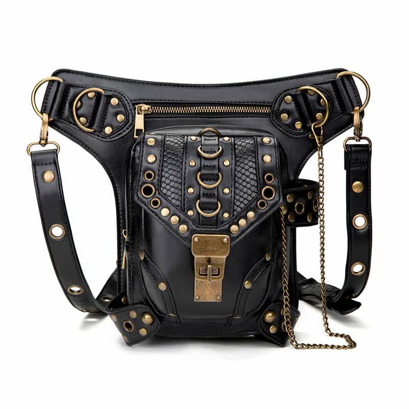 Steampunk Fanny Pack Thigh Holster Shoulder Waist Leg Bag - Style #2 - image 3