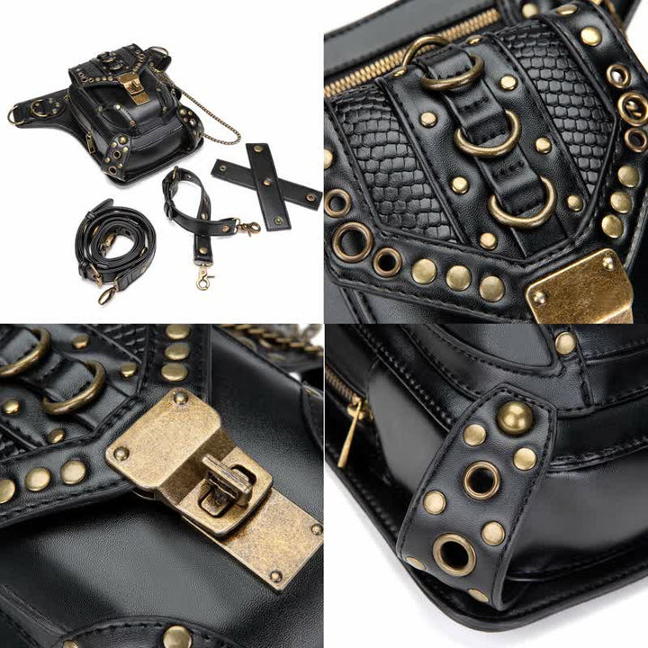 Steampunk Fanny Pack Thigh Holster Shoulder Waist Leg Bag - image 10