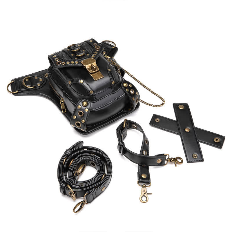 Steampunk Fanny Pack Thigh Holster Shoulder Waist Leg Bag - image 6