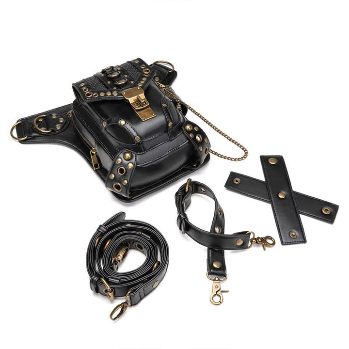 Steampunk Fanny Pack Thigh Holster Shoulder Waist Leg Bag - image 6