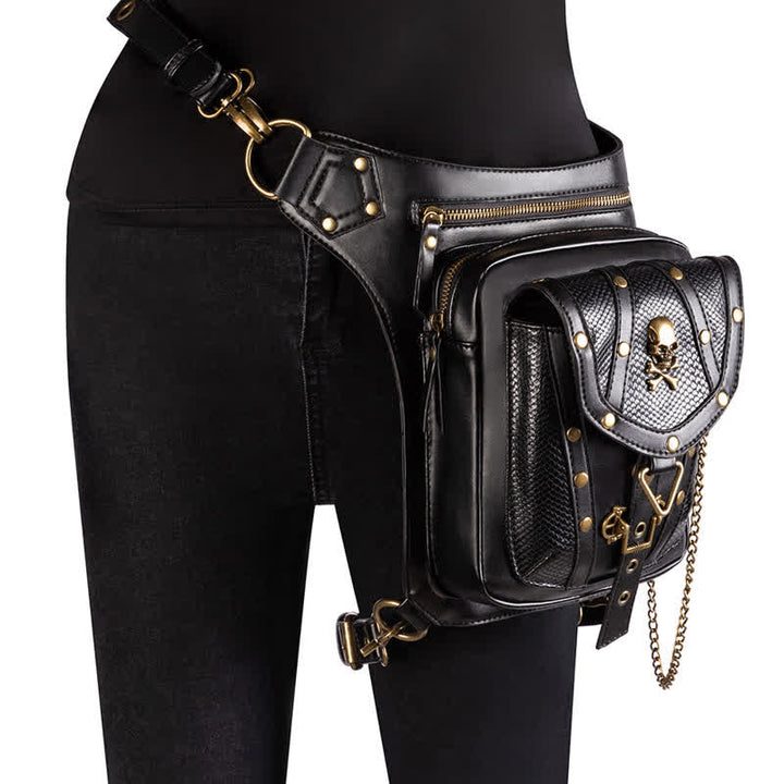Steampunk Fanny Pack Thigh Holster Shoulder Waist Leg Bag - Style #4 - image 14
