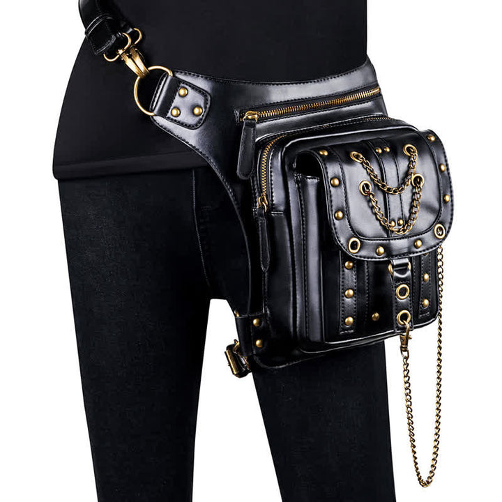Steampunk Fanny Pack Thigh Holster Shoulder Waist Leg Bag - Style #9 - image 19