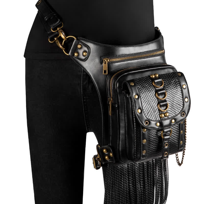 Steampunk Fanny Pack Thigh Holster Shoulder Waist Leg Bag - Style #3 - image 13