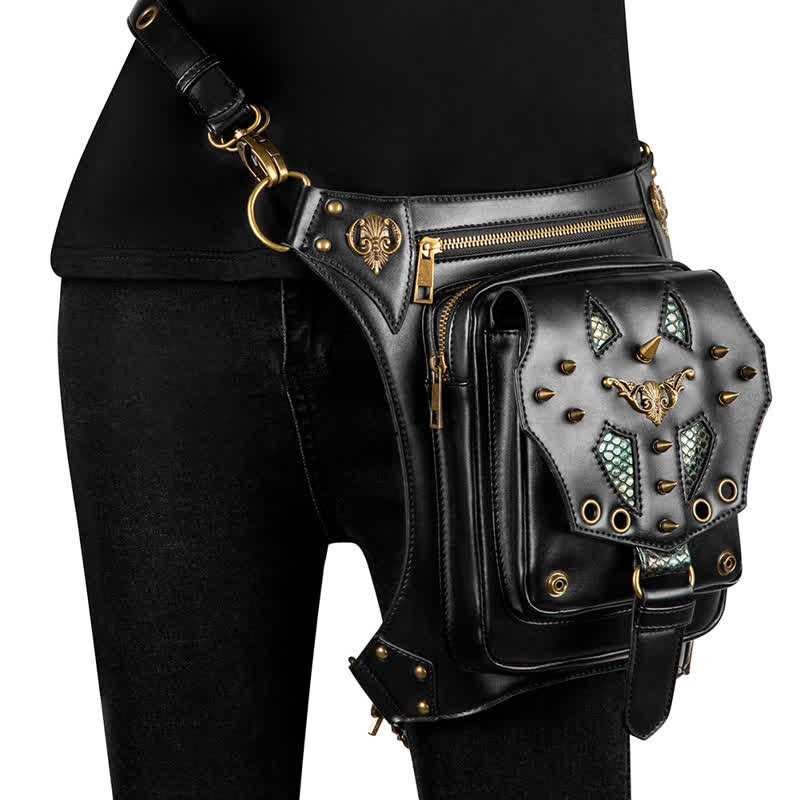 Steampunk Fanny Pack Thigh Holster Shoulder Waist Leg Bag - Style #6 - image 16