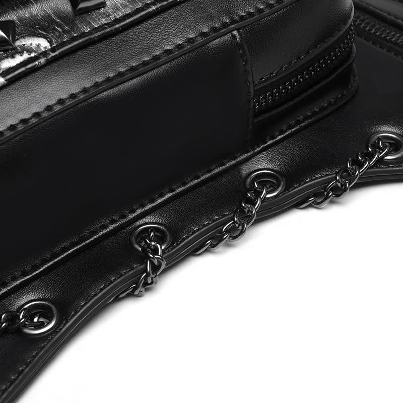 Skull Studs Decoration Steampunk Chain Waist Leg Bag - image 16