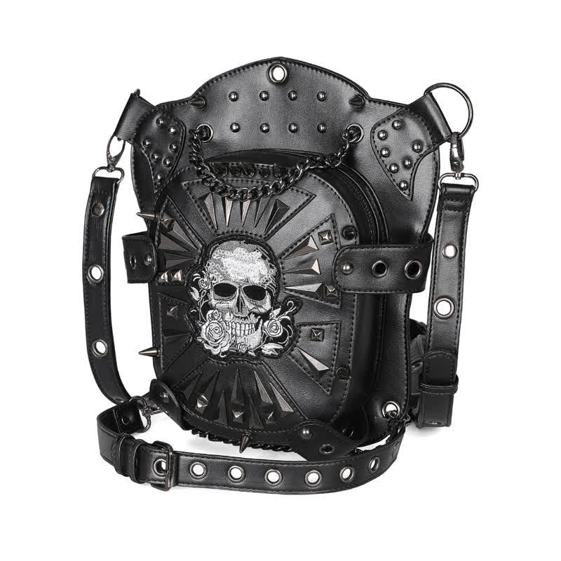 Convertible Skull Design Shoulder Waist Leg Bag - image 7