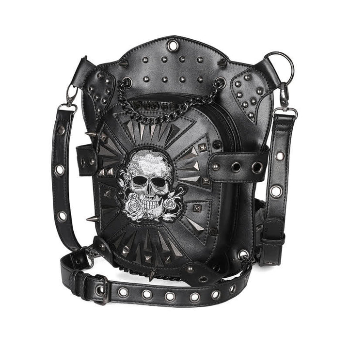 Convertible Skull Design Shoulder Waist Leg Bag - image 7