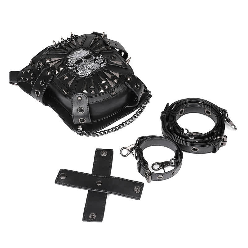Convertible Skull Design Shoulder Waist Leg Bag - image 4