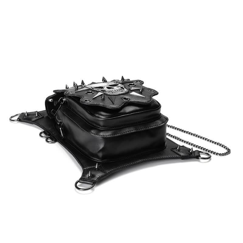 Gothic Style Skull Steampunk Shoulder Waist Leg Bag - image 11