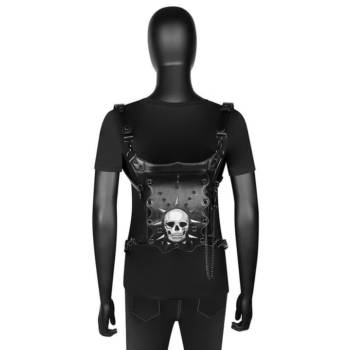 Gothic Style Skull Steampunk Shoulder Waist Leg Bag - image 8