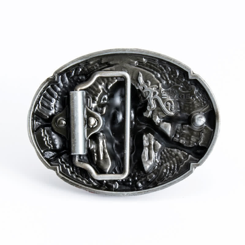 Men's DIY Indian Great Spirit Buckle Leather Belt - image 1