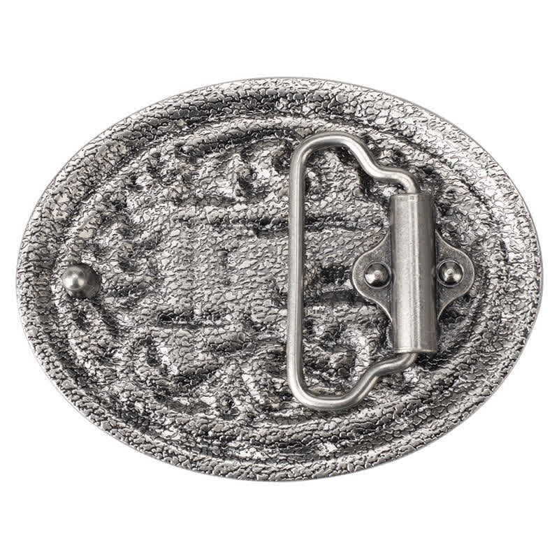 Men's DIY Horseman Kneeling Buckle Leather Belt - image 1