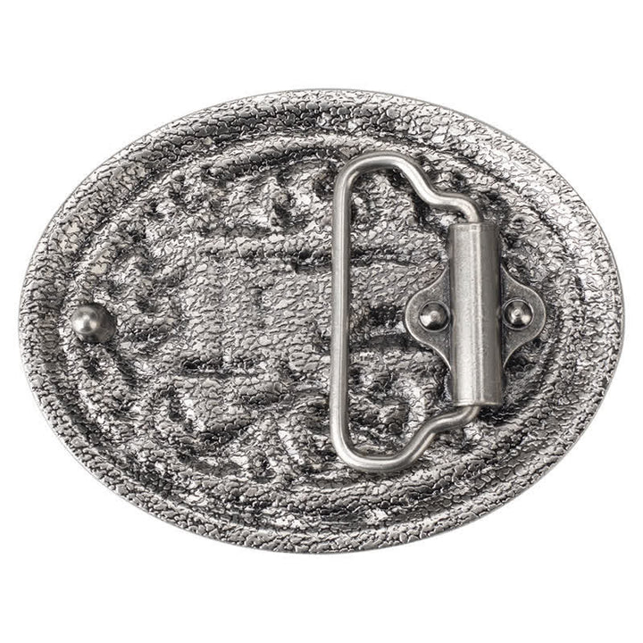 Men's DIY Horseman Kneeling Buckle Leather Belt - image 1