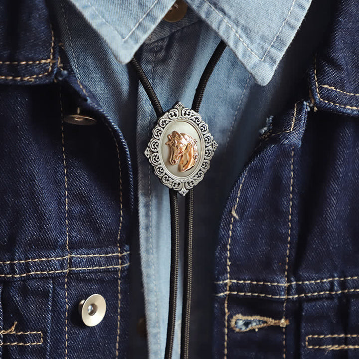 Western Trend Rodeo Horse Head Bolo Tie - Rope - image 4
