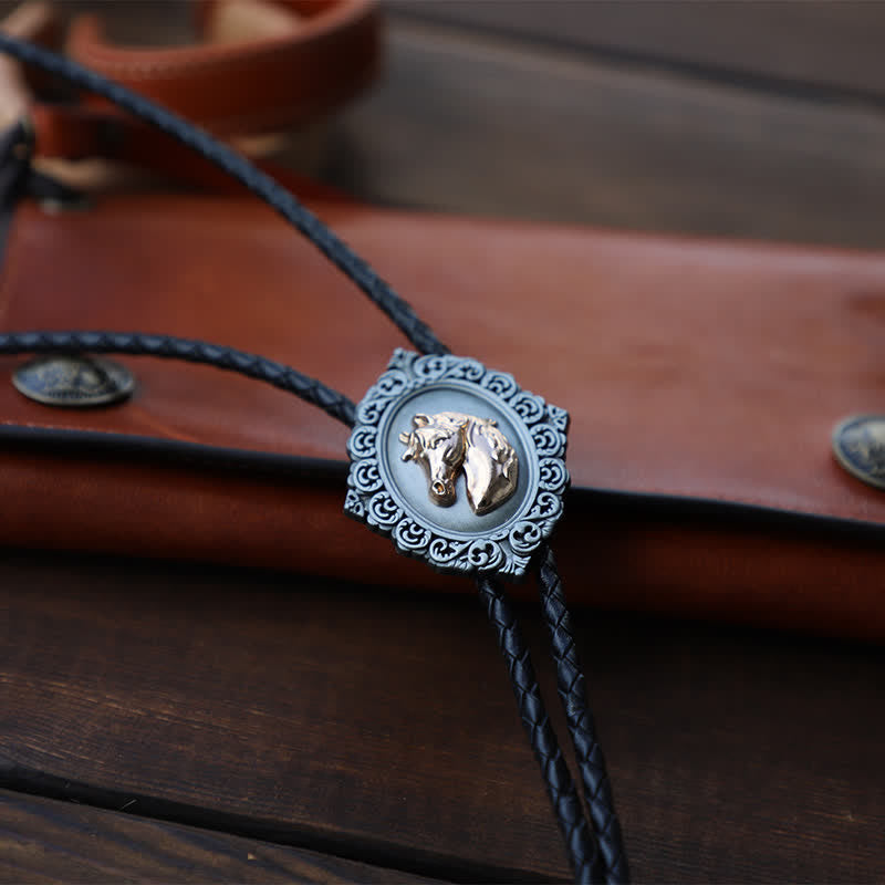 Western Trend Rodeo Horse Head Bolo Tie - image 2