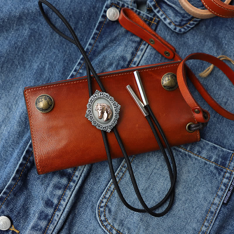 Western Trend Rodeo Horse Head Bolo Tie - image 6