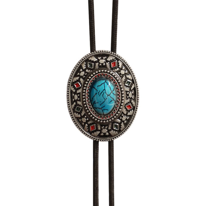 Classic Native Indian Totem Bolo Tie - image 3
