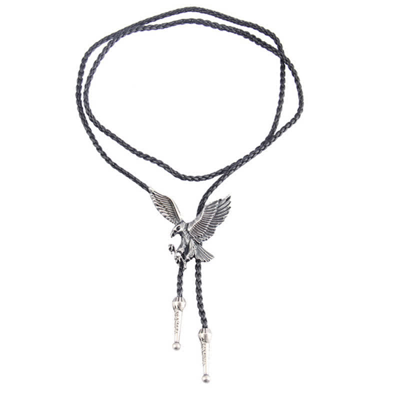 Flying Eagle Animal Western Bolo Tie - image 2