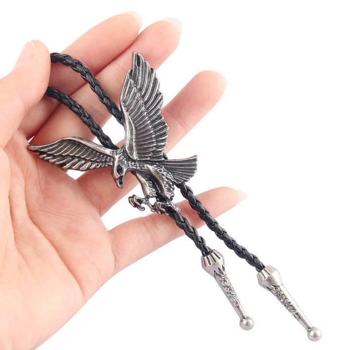 Flying Eagle Animal Western Bolo Tie - image 1