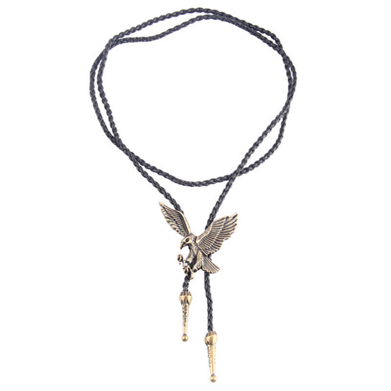 Flying Eagle Animal Western Bolo Tie - image 5