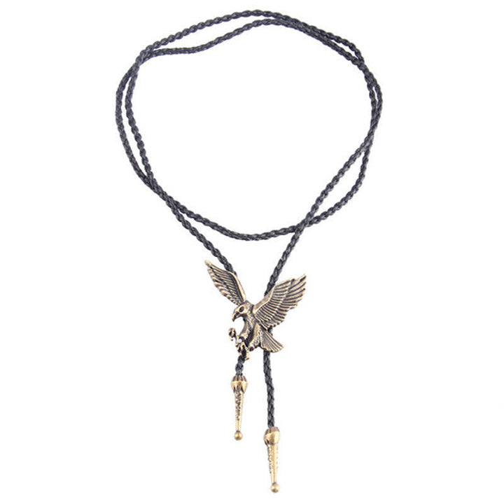 Flying Eagle Animal Western Bolo Tie - image 5