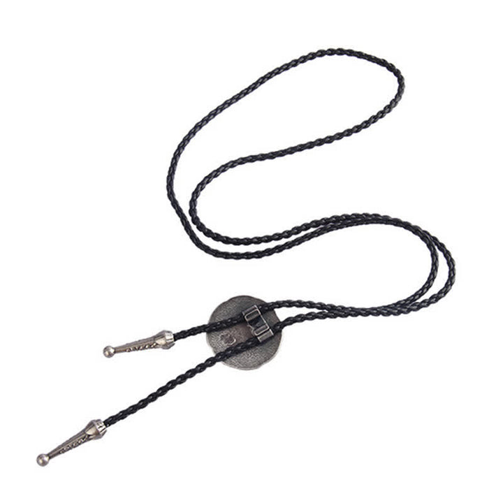 Viking Celtic Knot Round Pendant Bolo Tie - image 4
