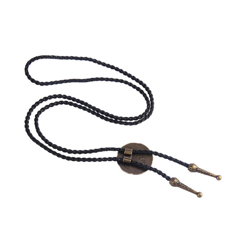 Viking Celtic Knot Round Pendant Bolo Tie - image 9