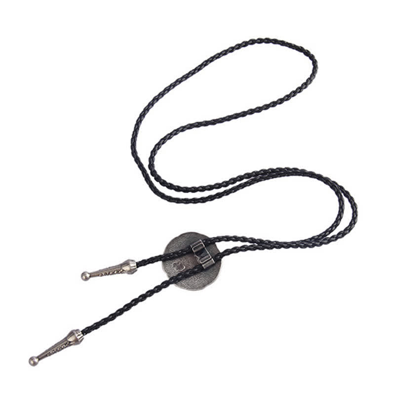 Viking Celtic Knot Round Pendant Bolo Tie - image 4