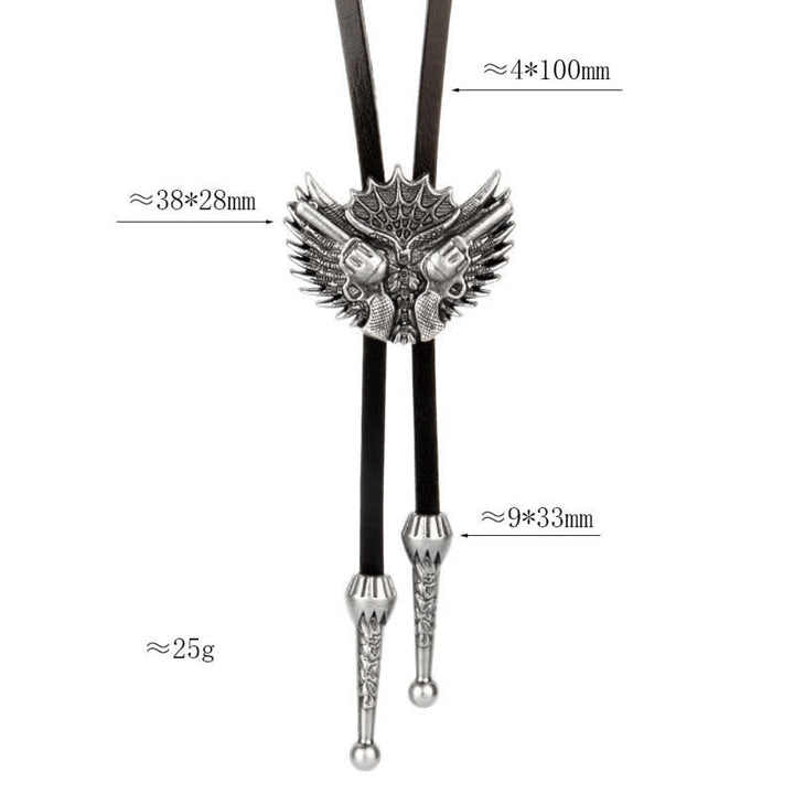 Double Guns Wings Casual Bolo Tie - image 5