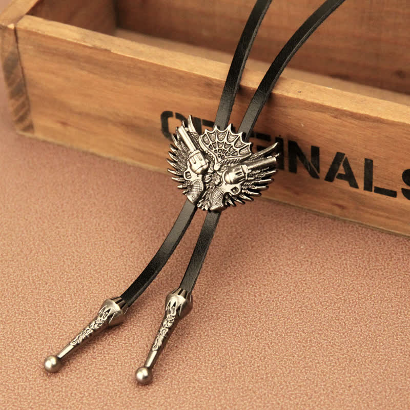 Double Guns Wings Casual Bolo Tie - image 1