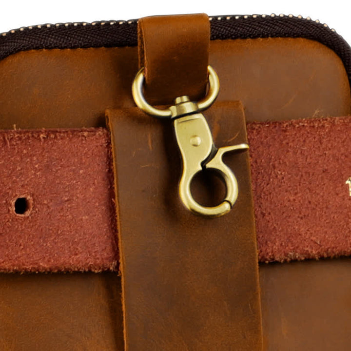 Travel Cell Phone Cigarette Case Leather Belt Bag - image 10