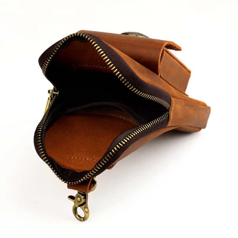 Travel Cell Phone Cigarette Case Leather Belt Bag - image 6