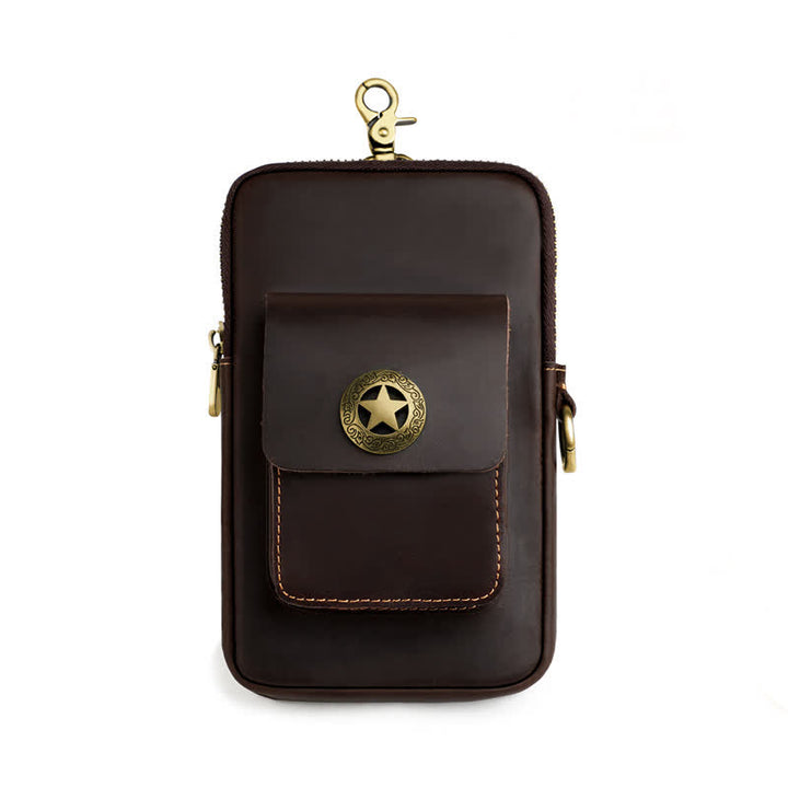 Travel Cell Phone Cigarette Case Leather Belt Bag - image 15