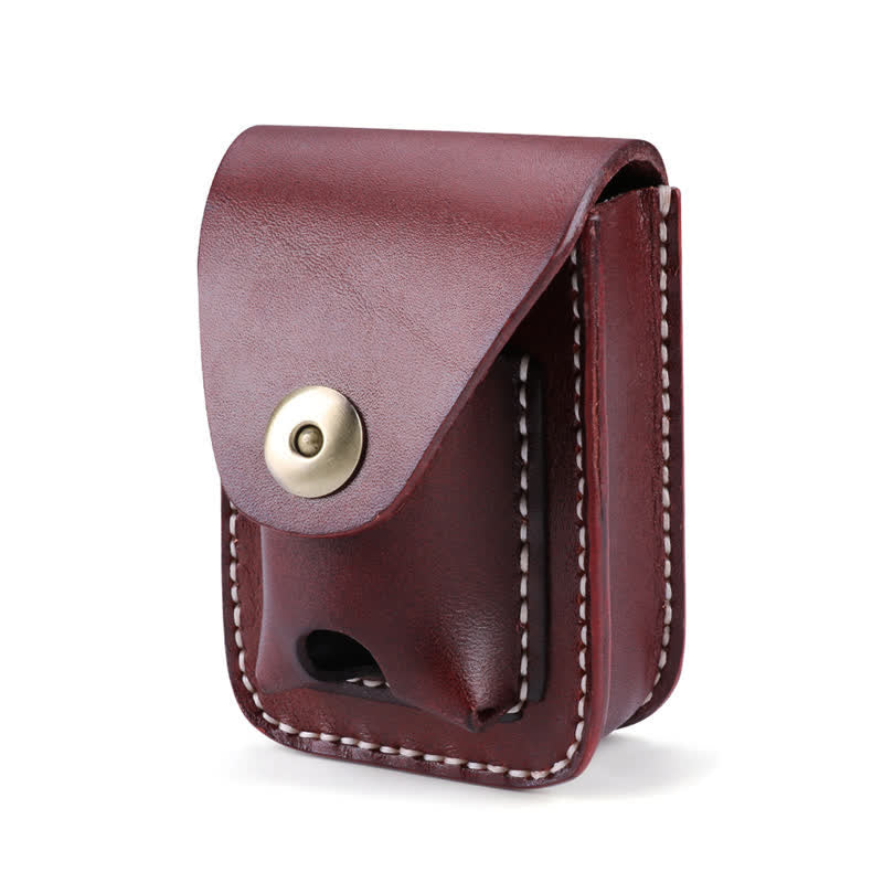 Mini Portable Cigarette Case Leather Belt Bag - image 2