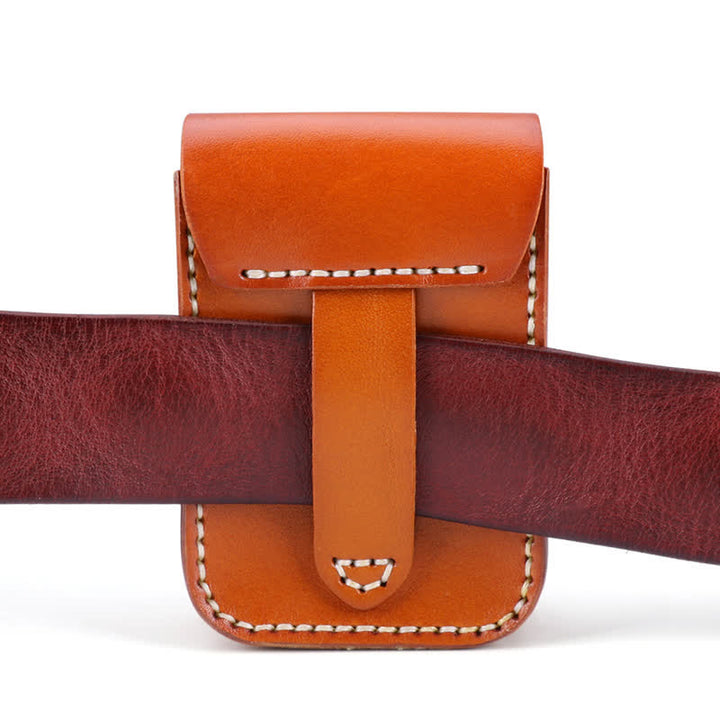Mini Portable Cigarette Case Leather Belt Bag - image 13