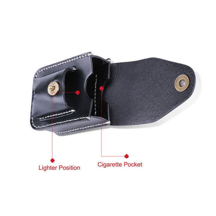 Mini Portable Cigarette Case Leather Belt Bag - image 9
