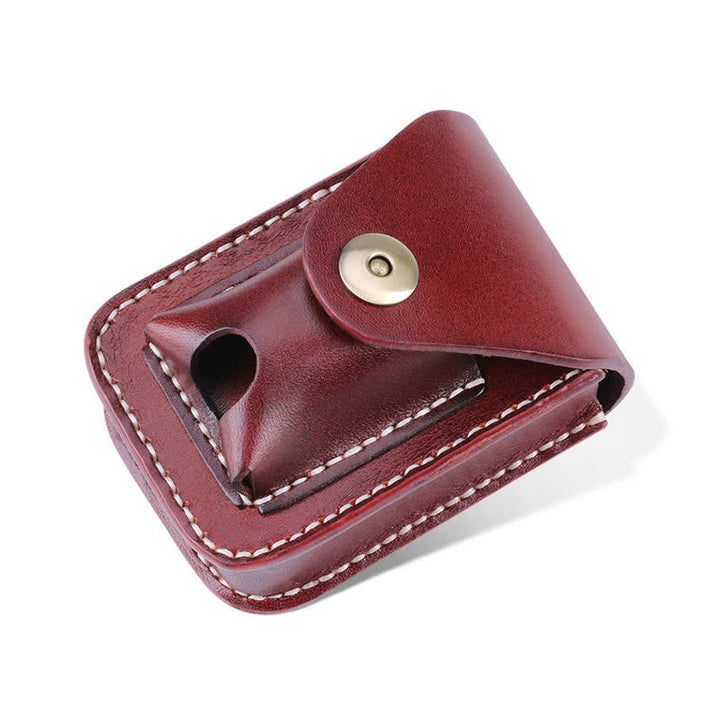 Mini Portable Cigarette Case Leather Belt Bag - image 3