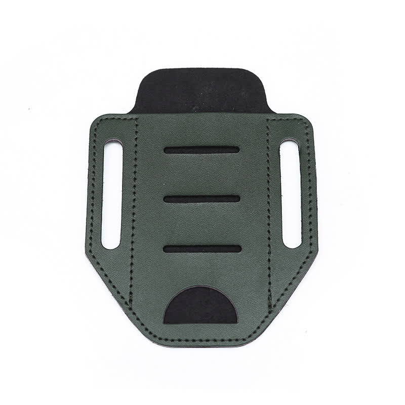 EDC Tactical Multi-tool Holster Leather Belt Bag - Army Green - image 10