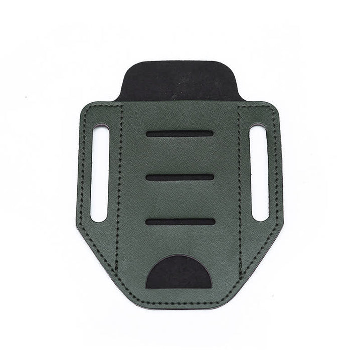 EDC Tactical Multi-tool Holster Leather Belt Bag - Army Green - image 10