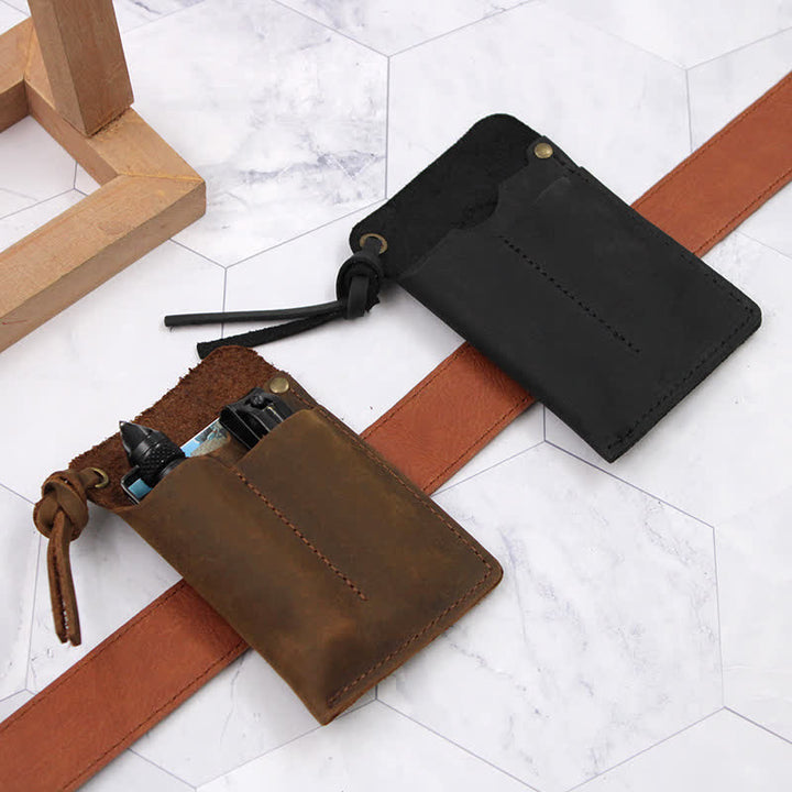 Outdoor Carry Handy Portable EDC Leather Belt Bag - image 11